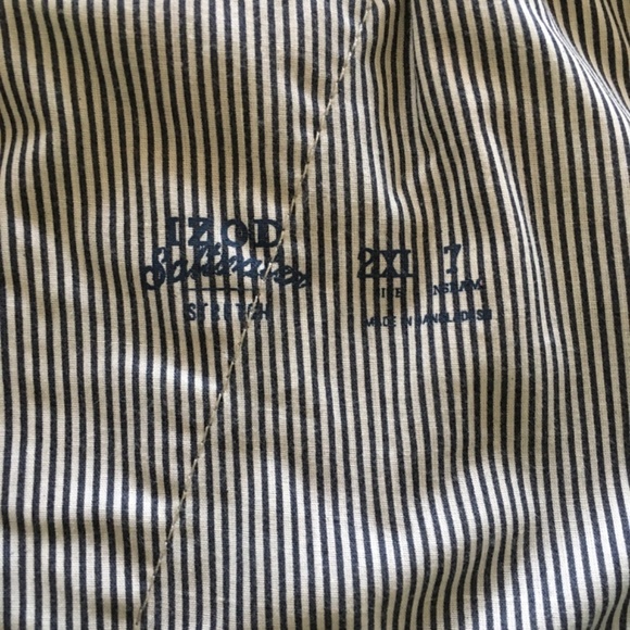 lZOD Saltwater Relaxed Classics Shorts Beige Mens Sz 2XL Elastic Waist Stretch - Picture 9 of 15